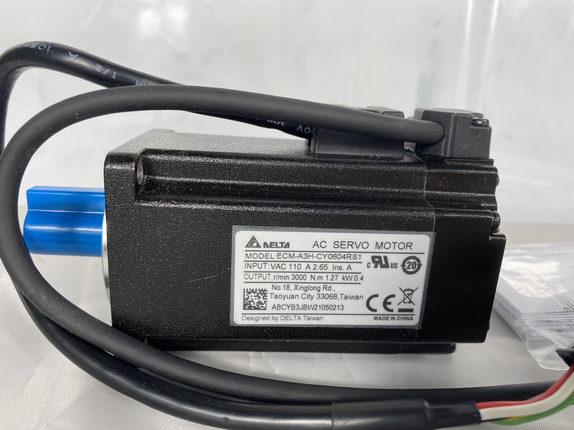 400w Microcontroller Control Encoder Delta ASDA-A3 Servo Motor 400W ECM-A3H-CY0604RS1 Absolute encoder ...