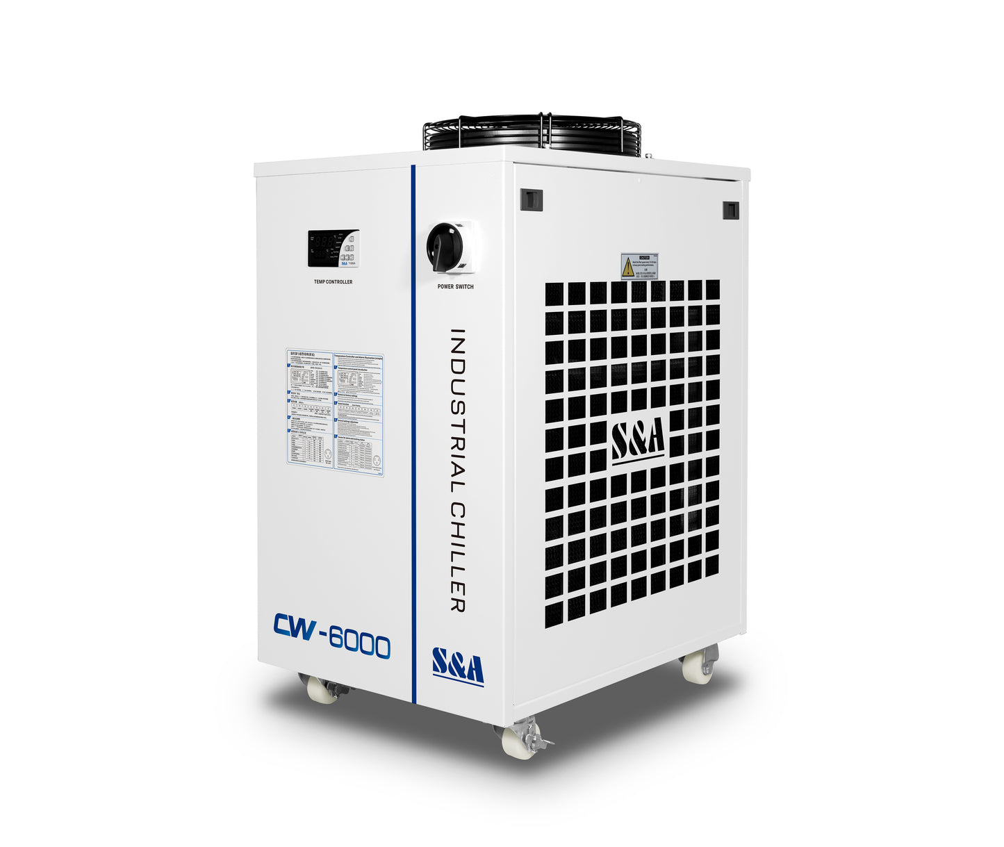 S&A CW6000 Water Cooler Industrial Chiller For CNC Spindle and Co2 Laser Cutting Engraving Machine